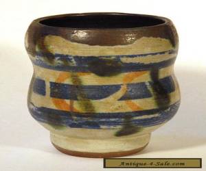 1958 Fine Vintage STUDIO POTTERY VASE Signed Dated Abstract Mid-Century Modern  for Sale
