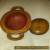 Antique Wooden Hand Carved Bowl with lid and handles  for Sale