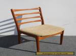 Vintage Mid Century Danish Modern Style Beige Cushion Backrest Solid Wood CHAIR for Sale