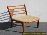 Vintage Mid Century Danish Modern Style Beige Cushion Backrest Solid Wood CHAIR