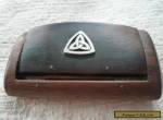 Antique Victorian Carved Rosewood Silver Celtic Knot Hinged Snuff Box  for Sale