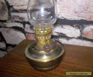 Item Vintage KELLY Nursery OIL LAMP BRASS for Sale