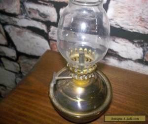 Item Vintage KELLY Nursery OIL LAMP BRASS for Sale