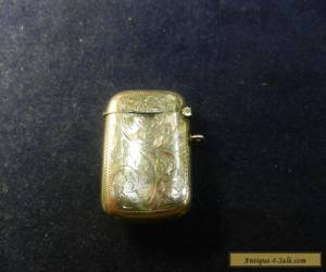 Item Sterling Silver Vesta - Birmingham 1907 W.H.Haseler for Sale