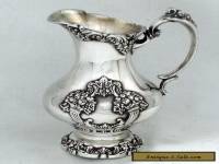 1975 VICTORIAN ROCOCO REVIVAL KING FRANCIS REED & BARTON SYRUP PITCHER CREAMER 