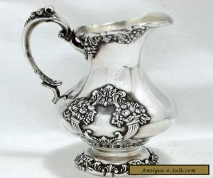 Item 1975 VICTORIAN ROCOCO REVIVAL KING FRANCIS REED & BARTON SYRUP PITCHER CREAMER  for Sale