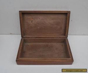 Item Vintage Wooden Box with Picture Inlay for Sale