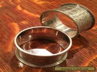 pair of Beautiful vintage Silver Plated Napkin Rings 2.3cm x 4.5cm