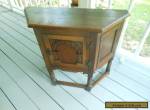 Vintage Carved Oak Hall Entry Cabinet Cupboard From The Wales Area Of England for Sale