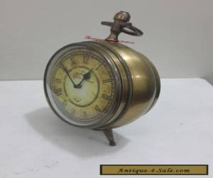 Item Unique & Decorative Antique Brass Roman Table Desk  Clock  for Sale