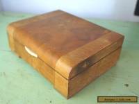 Art Deco wooden cigarette or card box