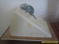 "Royal Winton Grimades" vintage covered cheese dish+mouse exc cond.