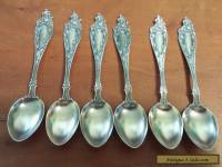 Set of 6 Mechanics / Watson Sterling Demitasse Spoons 1904 Altair