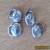 Vintage Solid Silver Mother of Pearl Cufflinks / Studs for Sale