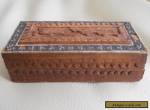 Vintage Carved and Inlaid Box - Snuff - Trinkets - Pill etc., for Sale