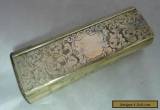 19th Century Silver Plated Pipe Tobacco & Vesta Box for Sale