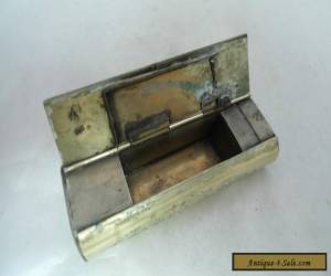 Item 19th Century Silver Plated Pipe Tobacco & Vesta Box for Sale