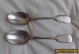 PAIR OF RUSSIAN SOLID SILVER TABLE SPOONS for Sale