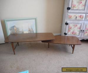 Item Vintage 1965 Authentic Lane Mid Century Modern Swivel Coffee Table EUC for Sale