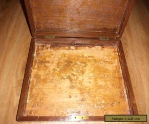 Item wooden oak vintage cutlery box for Sale