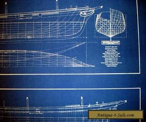 Item Ships Half Hull Model Blueprint Plans 1854 20x28 (279) for Sale