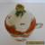 Royal Vienna Hand Painted Porcelain Pot de Creme Flower Finial & Twist Handle for Sale