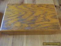  vintage   oak wooden box