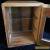 Vintage Sterilizer Barber / Medical Wooden Cabinet / Wood Box with Glass shelves for Sale