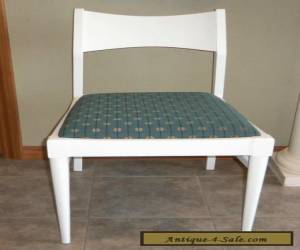 Item Vintage Mid Century Danish Modern Painted White Dining Accent Desk Chair for Sale