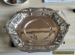 Beautiful  Silver Plated Art Deco Style Cake Stand In Good Condition. No reserve for Sale