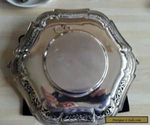 Item Beautiful  Silver Plated Art Deco Style Cake Stand In Good Condition. No reserve for Sale