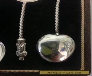 Item 6 Antique Sterling Silver Apostle Teaspoons Set  in Original Box for Sale