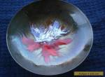 Vintage enamel on copper trinket dish   for Sale