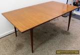 Mid Century Danish Modern Walnut Surfboard Dining Table w/ Extension Leaf for Sale