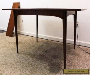 Item Mid Century Danish Modern Walnut Surfboard Dining Table w/ Extension Leaf for Sale