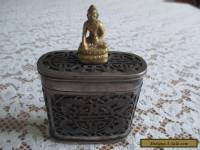 Chinese Antique Silver over Bone Snuff/Tobacco Box