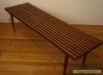 VINTAGE 1950S SLAT BENCH COFEE TABLE MID CENTURY MODERN for Sale