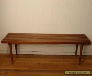 Item VINTAGE 1950S SLAT BENCH COFEE TABLE MID CENTURY MODERN for Sale