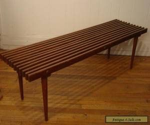 Item VINTAGE 1950S SLAT BENCH COFEE TABLE MID CENTURY MODERN for Sale