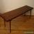 VINTAGE 1950S SLAT BENCH COFEE TABLE MID CENTURY MODERN for Sale