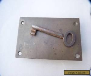 Item Rare Antique Security alarm Bell Lock with Key for Sale