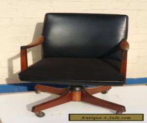 Item GUNLOCKE MID CENTURY DANISH MODERN WALNUT OFFICE ARM CHAIR ~ UGA SEC for Sale