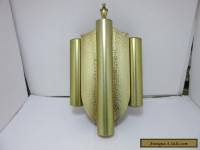 VINTAGE NUTONE HAMMERED BRASS MT VERNON DOOR BELL CHIME ART DECO