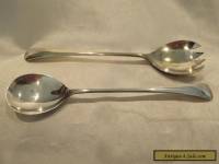 silver plated salad servers