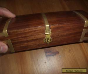 Item  brass detailed  chest type  wooden box for Sale