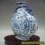 Antique collection, handmade Chinese blue and white porcelain vase for Sale