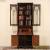 Victorian 1850's Antique Carved Mahogany Secretary Desk & Bookcase for Sale