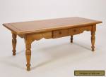 Vintage Maple Coffee Table W/ Single Drawer Colonial Style Furniture for Sale