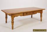 Vintage Maple Coffee Table W/ Single Drawer Colonial Style Furniture for Sale