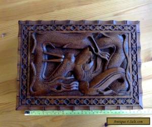 large vintage hand-carved wooden 'Dragon' box for Sale